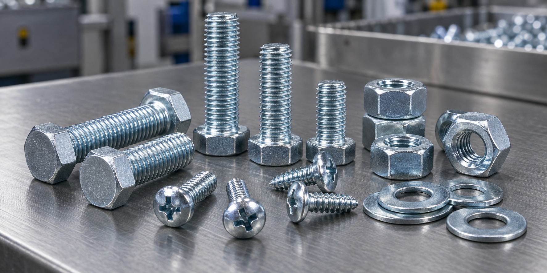 Zinc plating for bolt, nut, screw and washer coating applications